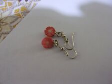 orecchini in argento con corallo naturale.'''''----------