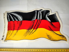 Bandiera tedesca che sventola grande adesivo sticker 30 x 18 cm