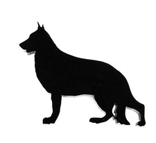 Cane di Pastore Tedesco Gsd Frigo Magnete Regalo IN Nero Acrilico