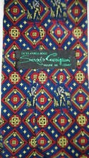 CRAVATTA 100% seta classica SERGIO CARIGNANI Vintage Made in ITALY stile inglese