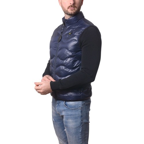 Smanicato jacket blauer gilet - smanicato,
