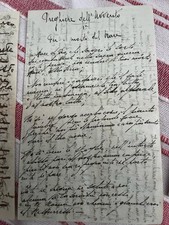 G. D'Annunzio Preghiere Dell'Avvento Bozza Manoscritta Redazione Finale 1915