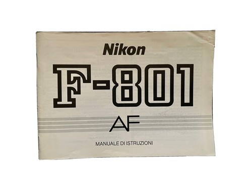 Nikon f801 manuale istruzioni - f801,