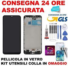 DISPLAY LCD OLED PARI ORIGINALE SAMSUNG GALAXY M31 SM M315F TOUCH SCHERMO VETRO