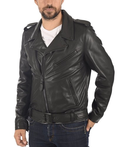 Giacca moto biker uomo vera - biker,