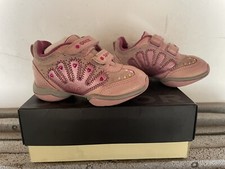 Scarpe Bambina Nr. 22 Geox Ginnastica Rosa Con Strass Chiusura A Strappo