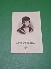 santino HolyCard Relic Reliquia Servo Guy De Fontgalland