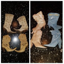 3 paia di stivali num 38