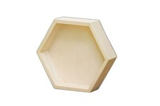 Scatola esagonale in legno