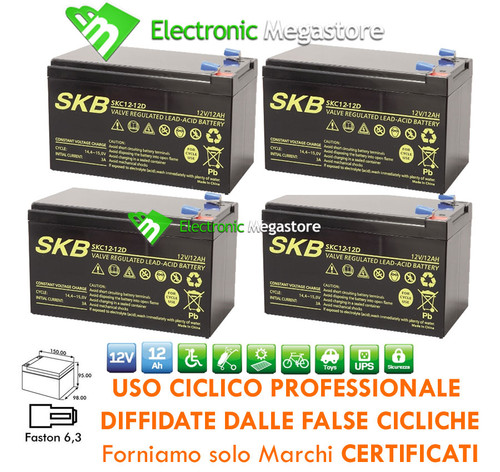Kit batteria piombo 12v - kit,