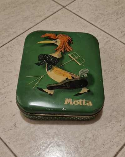 Scatola latta motta - motta, vintage