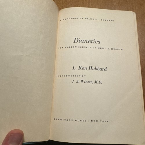 Dianetics second printing may - second,