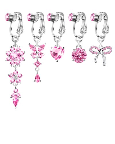 Piercing bottone per clip - clip, su