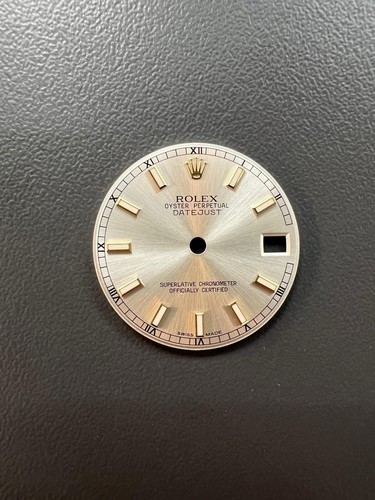 Original silver dial with - silver,