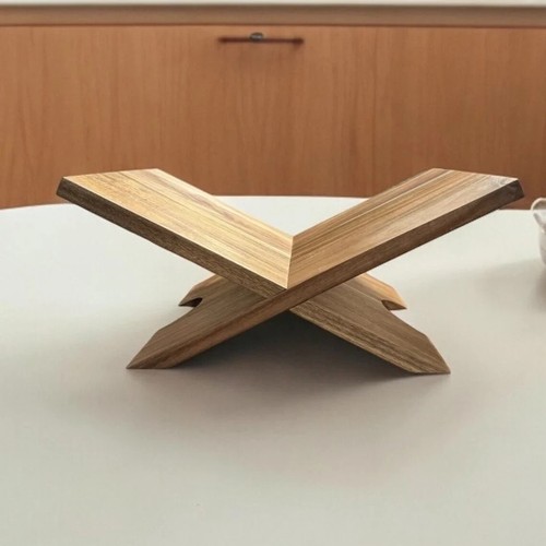 Wooden book display stand - display,