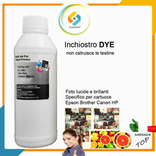 Inchiostro stampante per cartucce HP Canon Epson Kit ricarica 1 Litro Nero