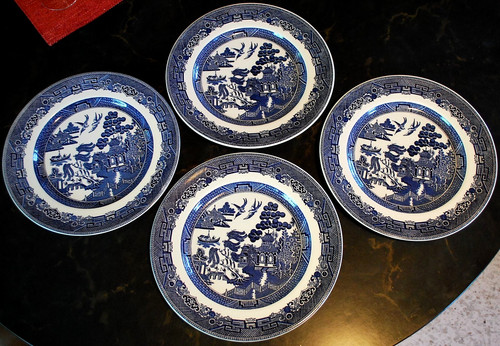 Set piatti vintage blue - piatti,