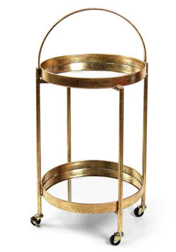 Carrello metallo oro tondo - carrello,