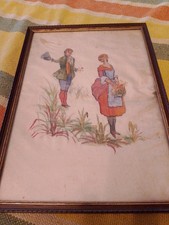 Quadro Dipinto Su Seta  26x36