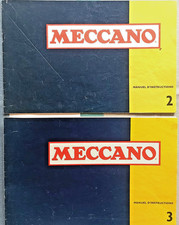Meccano Manuale istruzioni scatola 2 e 3 anni 70 (1970 e 1971) 16 + 16 modelli