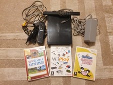 Nintendo Wii Nera + 3 Giochi