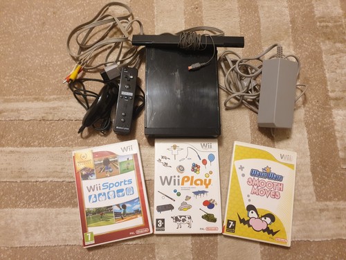 Nintendo wii nera 3 giochi - nintendo, +