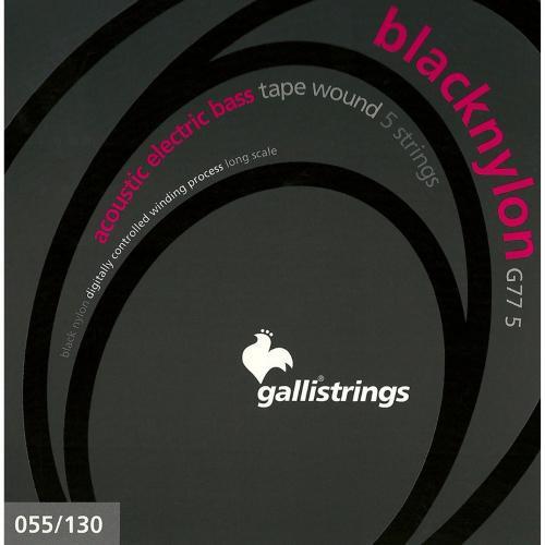 Gallistrings black nylon - black,