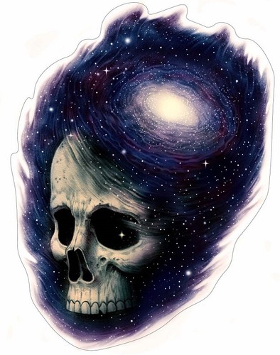 Adesivo cosmic skull - cosmic, sticker