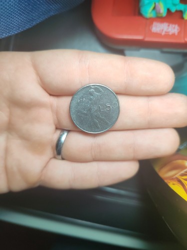 Moneta lire con errore - moneta,