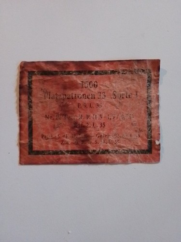 Etichetta cassa patronenkasten - etichetta,