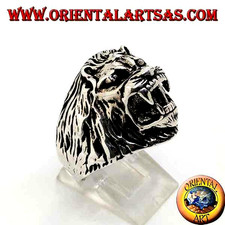 Anello in argento 925‰ testa