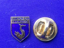 CALCIO football vecchia SPILLA distintivo pin SPORTIVA CARIATESE CariatiCalabria