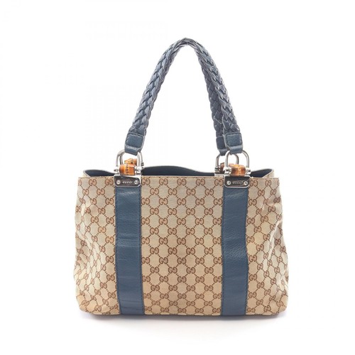 Borsa gucci bamboo canvas a - bamboo,