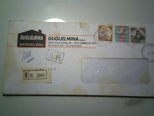 Busta viaggiata guglielmina - viaggiata, "guglielmina