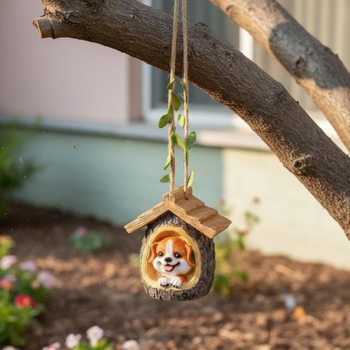 Ornamento casetta albero - ornamento, cane