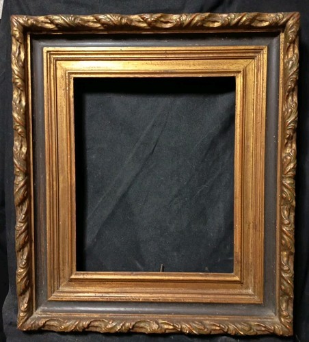 Vecchia cornice nera dorata - cornice,