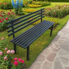 Panchina da Giardino in Acciaio Lunghezza 160 Cm