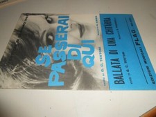 spartiti musicali vintage-se passerai di qui-ballata di una chitarra-ed.mus.flag