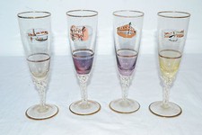 4 VECCHI BICCHIERI FLUT IN
