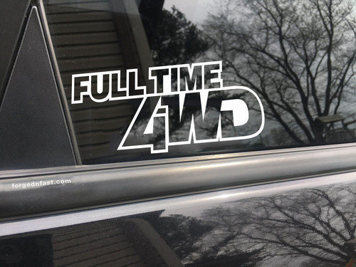 Full time 4wd car - time, decal