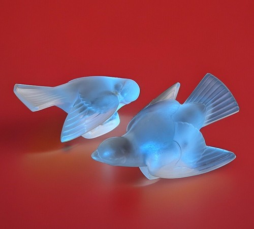 Lalique france pair - lalique, crystal