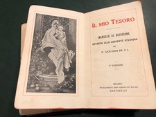 RELIGIONE IL MIO TESORO MANUALE DI DIVOZIONE P. GIOVANNI RE S. J.-5ªed. 1931  