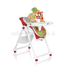 SEGGIOLONE PAPPA SDRAIETTA BREVI B ROSSO E BIANCO E ARCO GIOCHI