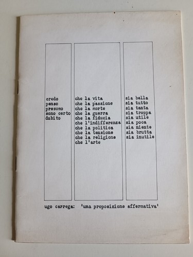 Ugo carrega una proposizione - ugo,