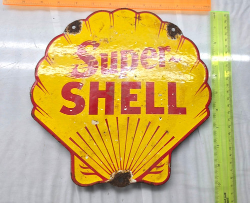 Shell insegna vintage pompa - shell,