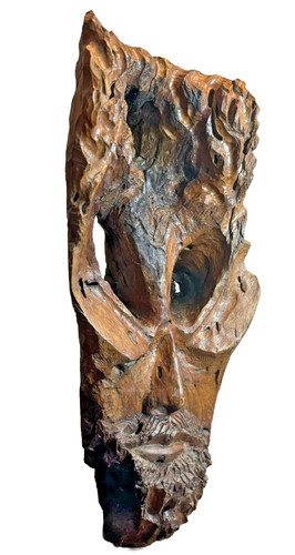 Scultura maschera astratta - , in