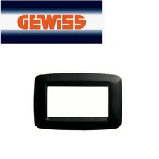 PLACCA 4P NERO GEWISS PLAYBUS