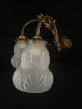 Applique/Lampada da muro/bronzo/anni '20-'30/Liberty H.22 Cm.