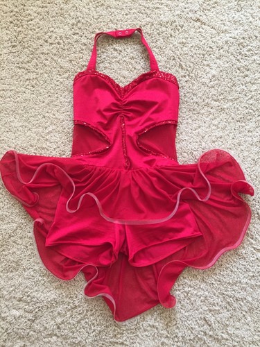 Abito ballo rosso lycra - rosso,