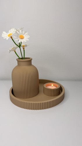 Kit decorativo com vaso